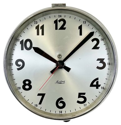 Swiss Industrial Wall Clock from Sterling, 1960s-CGF-1438751