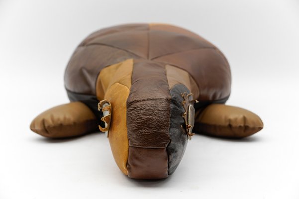 Swiss Leather Patchwork Turtle, 1960s-KQB-1742555