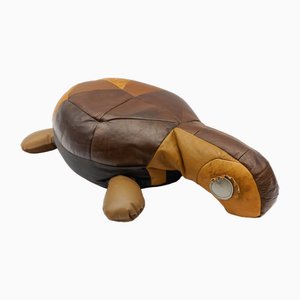 Swiss Leather Patchwork Turtle, 1960s-KQB-1742555