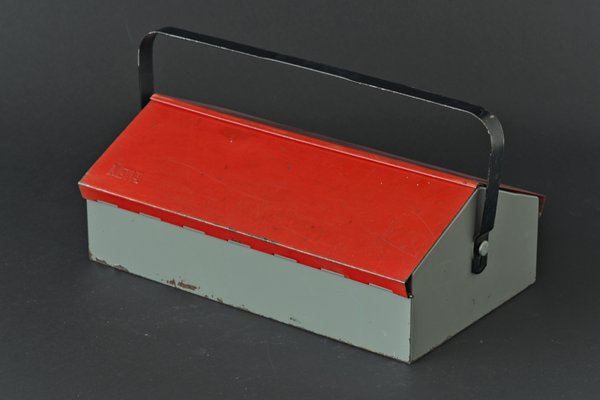 Swiss Red Tool Box by Wilhelm Kienzle for Mewa, 1960s-LOB-664417