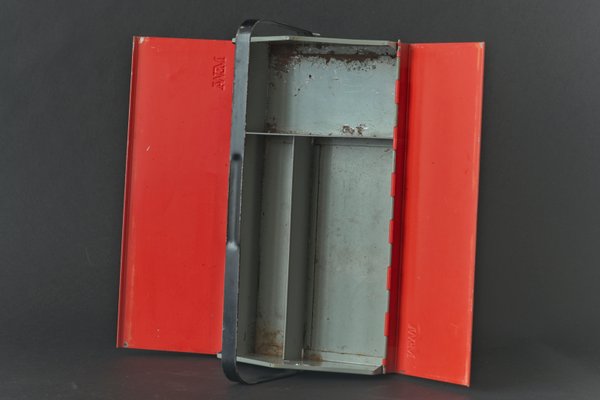 Swiss Red Tool Box by Wilhelm Kienzle for Mewa, 1960s-LOB-664417