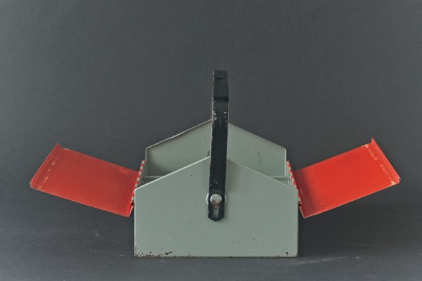 Swiss Red Tool Box by Wilhelm Kienzle for Mewa, 1960s-LOB-664417