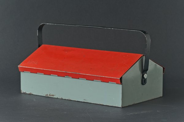 Swiss Red Tool Box by Wilhelm Kienzle for Mewa, 1960s-LOB-664417