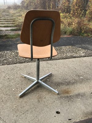 Swiss School Desk and Chair from Embru, 1960s, Set of 2-OXJ-562782