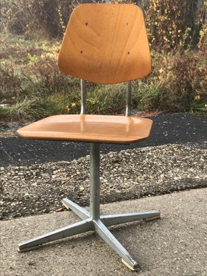 Swiss School Desk and Chair from Embru, 1960s, Set of 2-OXJ-562782