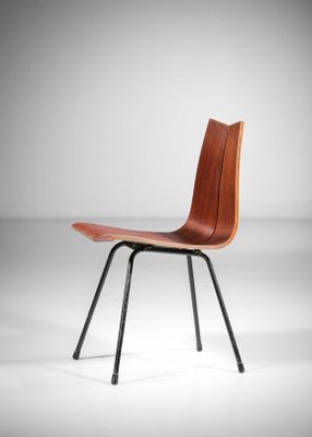 Swiss Thermoformed Wood Chair by Hans Bellmann, 1960s-YU-1133315