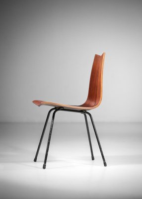 Swiss Thermoformed Wood Chair by Hans Bellmann, 1960s-YU-1133315