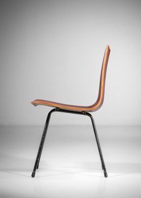 Swiss Thermoformed Wood Chair by Hans Bellmann, 1960s-YU-1133315