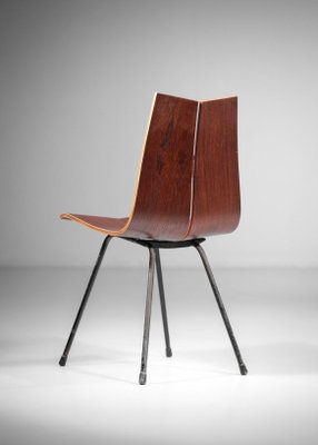 Swiss Thermoformed Wood Chair by Hans Bellmann, 1960s-YU-1133315