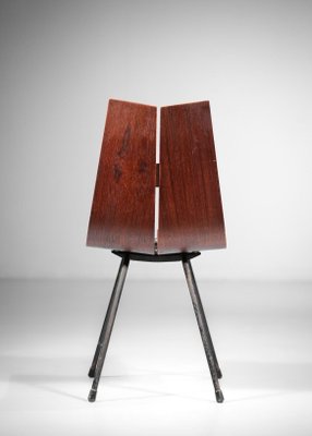 Swiss Thermoformed Wood Chair by Hans Bellmann, 1960s-YU-1133315