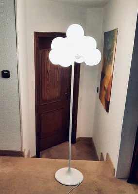 Swiss White Atomic Floor Lamp by E.R. Nele & Bill for Temde, 1960s-PYR-1113287