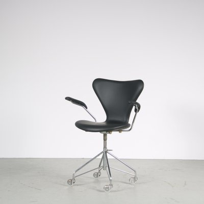 Swivel Desk Chair by Arne Jacobsen for Fritz Hansen, Denmark, 1950s-GG-1698782