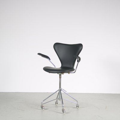 Swivel Desk Chair by Arne Jacobsen for Fritz Hansen, Denmark, 1950s-GG-1698782