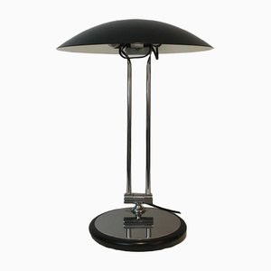 Swivel Desk Lamp in Chrome & Black Lacquered Metal-BA-1365547