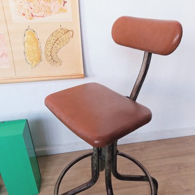 Swivel Industrial Work Chair, 1930s-WK-2023581