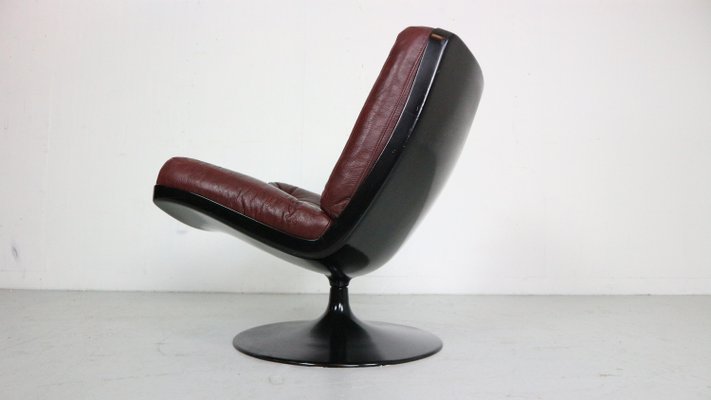 Swivel Leather Lounge Chair Model F504 by Geoffrey Harcourt for Artifort, 1968-DT-2026116