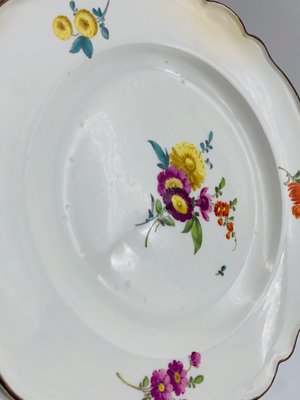 Sword Mark Wall Plate with Floral Pattern from Meissen Porcelain, 1770-BZB-2031539