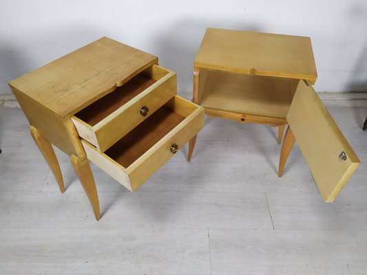 Sycomore Bedside Tables, 1950s, Set of 2-EAD-1742698