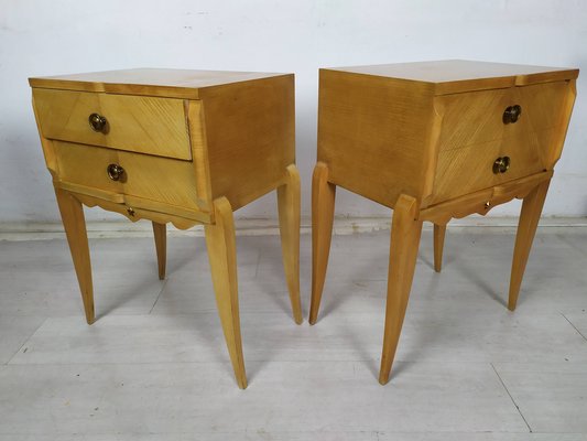 Sycomore Bedside Tables, 1950s, Set of 2-EAD-1742698