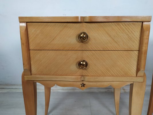 Sycomore Bedside Tables, 1950s, Set of 2-EAD-1742698