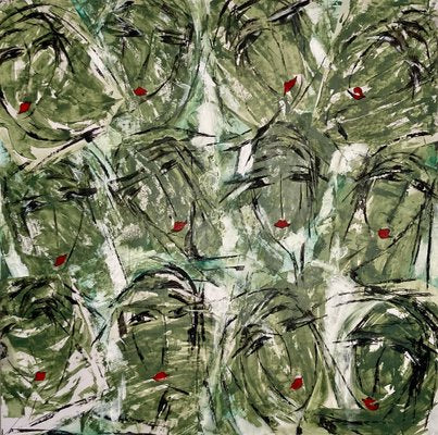 Sylvia Brotons, Green, 2022, Mixed Media on Paper-CHG-2037711