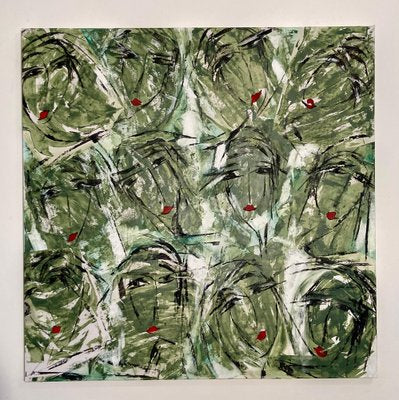 Sylvia Brotons, Green, 2022, Mixed Media on Paper-CHG-2037711