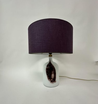 Symmetrical Glass Table Lamp by Michael Bang for Holmegaard, Denmark, 1970s-BGP-1813971