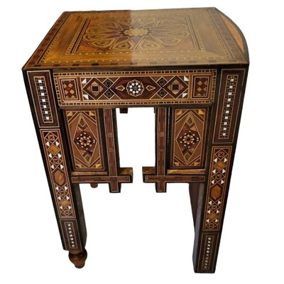 Syrian Inlaid Game Table-TCS-1745461