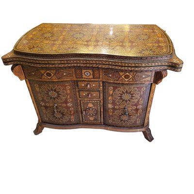 Syrian Inlaid Game Table-TCS-1745461