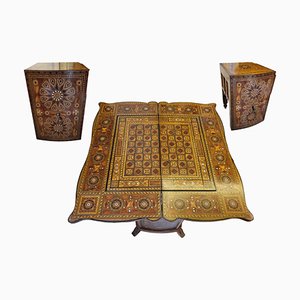 Syrian Inlaid Game Table-TCS-1745461