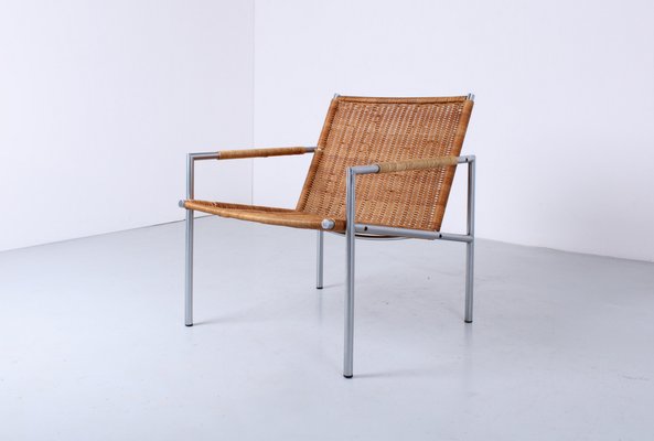 SZ01 Lounge Chairs in Rattan by Martin Visser for 't Spectrum, 1960s, Set of 2-XT-1823022