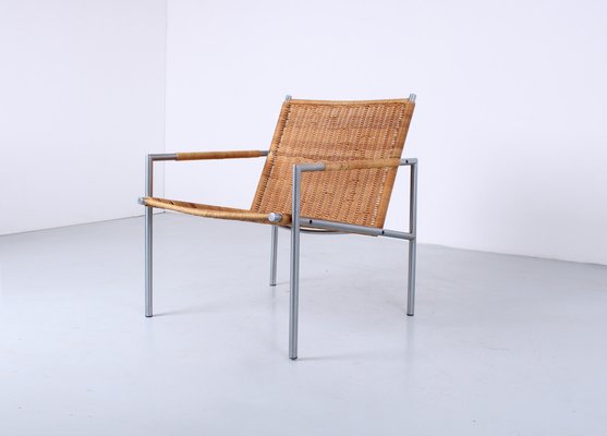 SZ01 Lounge Chairs in Rattan by Martin Visser for 't Spectrum, 1960s, Set of 2-XT-1823022