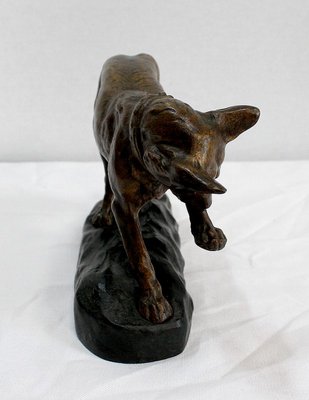 T.F. Cartier, German Shepherd Dog, Early 20th-Century, Bronze-RVK-1058471