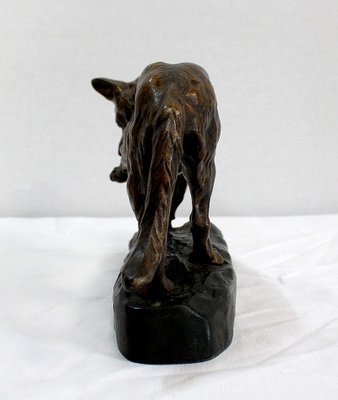 T.F. Cartier, German Shepherd Dog, Early 20th-Century, Bronze-RVK-1058471