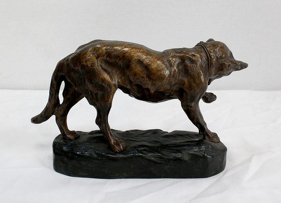 T.F. Cartier, German Shepherd Dog, Early 20th-Century, Bronze-RVK-1058471