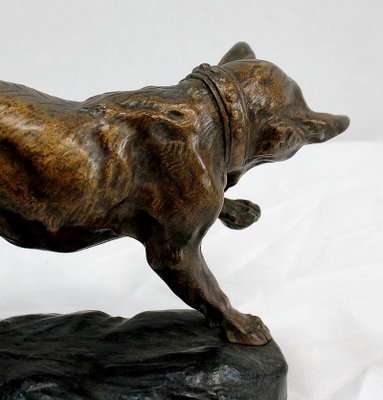 T.F. Cartier, German Shepherd Dog, Early 20th-Century, Bronze-RVK-1058471