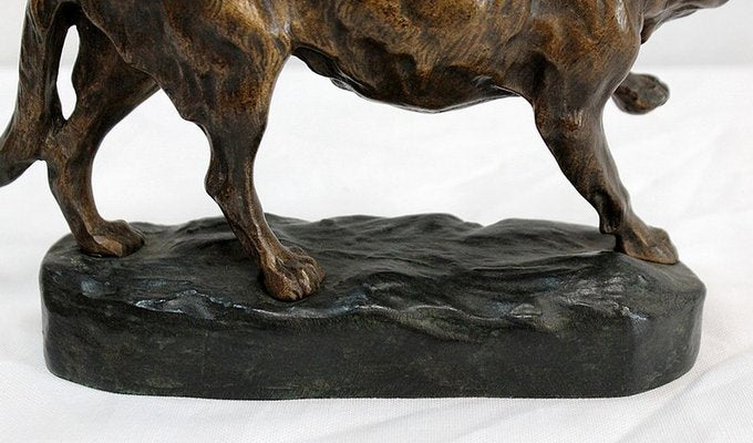 T.F. Cartier, German Shepherd Dog, Early 20th-Century, Bronze-RVK-1058471