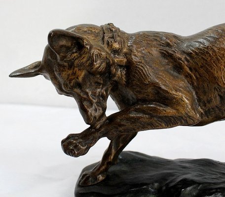 T.F. Cartier, German Shepherd Dog, Early 20th-Century, Bronze-RVK-1058471