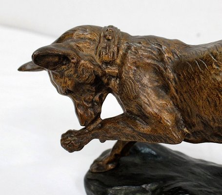 T.F. Cartier, German Shepherd Dog, Early 20th-Century, Bronze-RVK-1058471