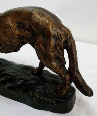 T.F. Cartier, German Shepherd Dog, Early 20th-Century, Bronze-RVK-1058471