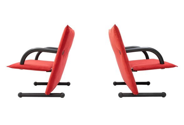 T-Line Lounge Chairs by Burkhard Vogtherr for Arflex, 1982, Set of 2-GCG-800175