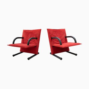 T-Line Lounge Chairs by Burkhard Vogtherr for Arflex, 1982, Set of 2-GCG-800175