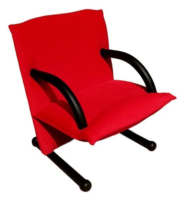 T-Line Red Lounge Chair by Burkhard Vogtherr for Arflex, 1980s-FIP-771452