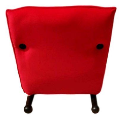 T-Line Red Lounge Chair by Burkhard Vogtherr for Arflex, 1980s-FIP-771452