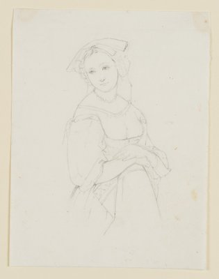 T. Weller, Young Italian, 19th-Century, Pencil-OJR-1273490