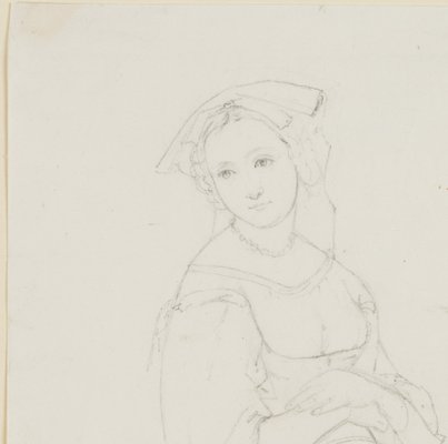 T. Weller, Young Italian, 19th-Century, Pencil-OJR-1273490