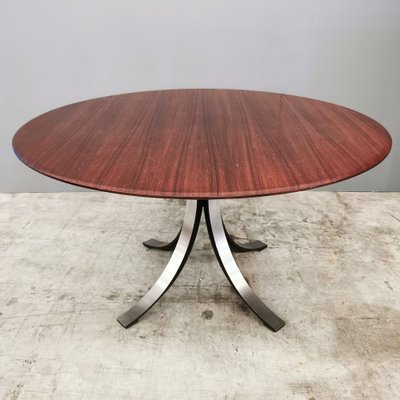 T69 Tondo Table in Teak by Osvaldo Borsani for Tecno, 1970s-PRS-1448854