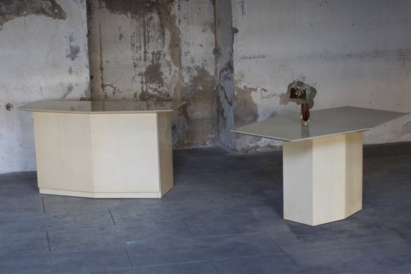 Table and Sideboard by Aldo Tura, Italy, 1960s, Set of 2-LA-1748997