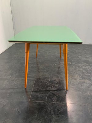 Table Black Floor Profiled with Brass Boards, 1950s-IJR-1141637