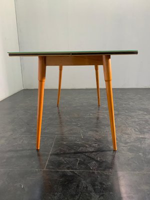 Table Black Floor Profiled with Brass Boards, 1950s-IJR-1141637